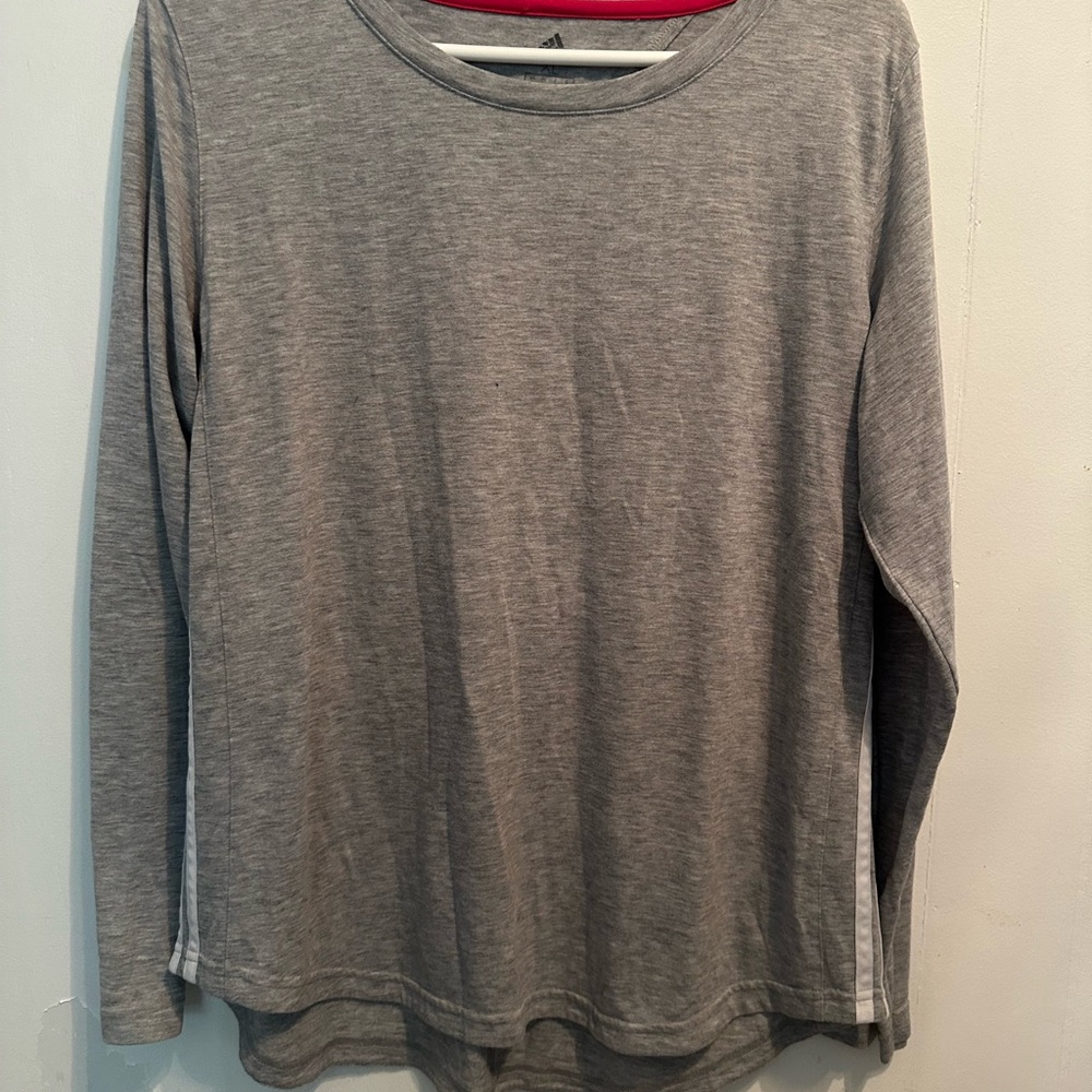 adidas Gray Long Sleeve Tee